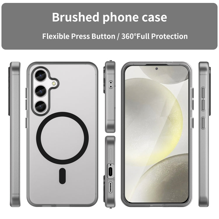 Custodia per telefono a copertura totale in TPU + PC traslucido satinato MagSafe, For Samsung Galaxy S24 5G, For Samsung Galaxy S23 Ultra 5G