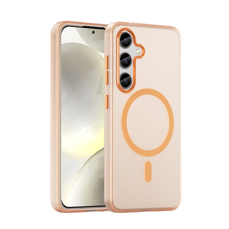 Custodia per telefono a copertura totale in TPU + PC traslucido satinato MagSafe, For Samsung Galaxy S24 5G, For Samsung Galaxy S23 Ultra 5G