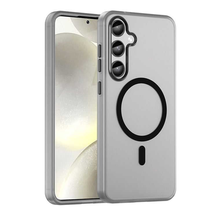 Custodia per telefono a copertura totale in TPU + PC traslucido satinato MagSafe, For Samsung Galaxy S24 Ultra 5G, For Samsung Galaxy S24+ 5G