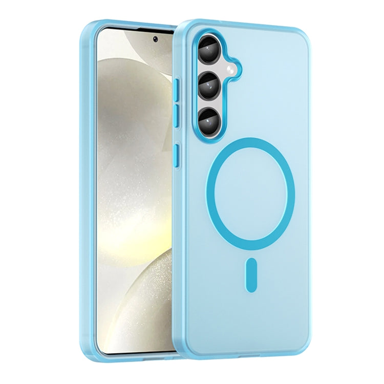 Custodia per telefono a copertura totale in TPU + PC traslucido satinato MagSafe, For Samsung Galaxy S24 Ultra 5G, For Samsung Galaxy S24+ 5G