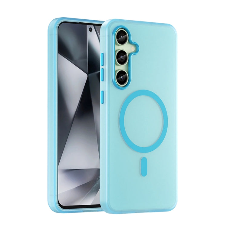 Custodia per telefono a copertura totale in TPU + PC traslucido satinato MagSafe, For Samsung Galaxy S25 Ultra, For Samsung Galaxy S24 FE 5G