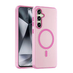 Custodia per telefono a copertura totale in TPU + PC traslucido satinato MagSafe, For Samsung Galaxy S25 Ultra, For Samsung Galaxy S24 FE 5G