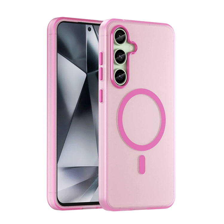Custodia per telefono a copertura totale in TPU + PC traslucido satinato MagSafe, For Samsung Galaxy S25 Ultra, For Samsung Galaxy S24 FE 5G
