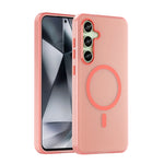 Custodia per telefono a copertura totale in TPU + PC traslucido satinato MagSafe, For Samsung Galaxy S25 Ultra, For Samsung Galaxy S24 FE 5G