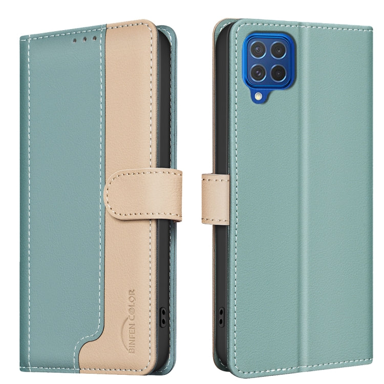 Custodia per telefono in pelle antifurto RFID abbinata al colore, For Samsung Galaxy M62, For Samsung Galaxy A32 4G, For Samsung Galaxy A72, For Samsung Galaxy A52