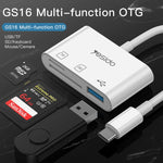 Yesido GS16 Adattatore OTG da USB-C a USB 3.0, TF e SD