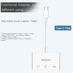 Yesido GS16 Adattatore OTG da USB-C a USB 3.0, TF e SD