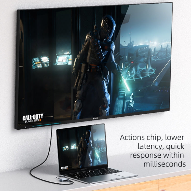 Adattatore schermo diviso HDTV con interfaccia USB-C / Type-C Yesido HM15 + USB 2.0, HM15