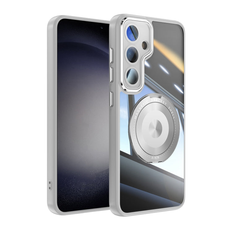 Custodia per telefono in TPU ibrido acrilico Magsafe a 360 gradi, For Samsung Galaxy S25+ 5G, For Samsung Galaxy S25 Ultra 5G, For Samsung Galaxy S24 FE 5G, For Samsung Galaxy S24 Ultra 5G