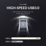 ORICO MINI-U32 Adattatore Mini HUB USB 3 in 1, MINI-U32