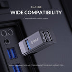 ORICO MINI-U32 Adattatore Mini HUB USB 3 in 1, MINI-U32