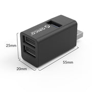Adattatore Mini HUB USB ORICO MINI-U32L 3 in 1, MINI-U32L