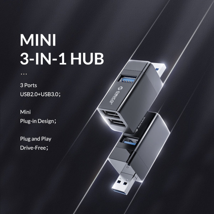 Adattatore Mini HUB USB ORICO MINI-U32L 3 in 1, MINI-U32L