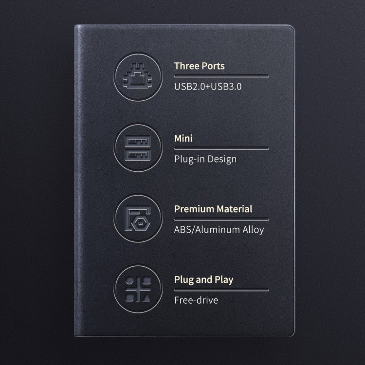 Adattatore Mini HUB USB ORICO MINI-U32L 3 in 1, MINI-U32L