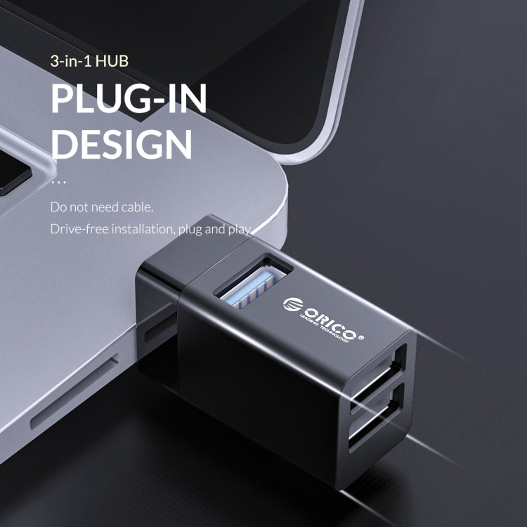 Adattatore Mini HUB USB ORICO MINI-U32L 3 in 1, MINI-U32L