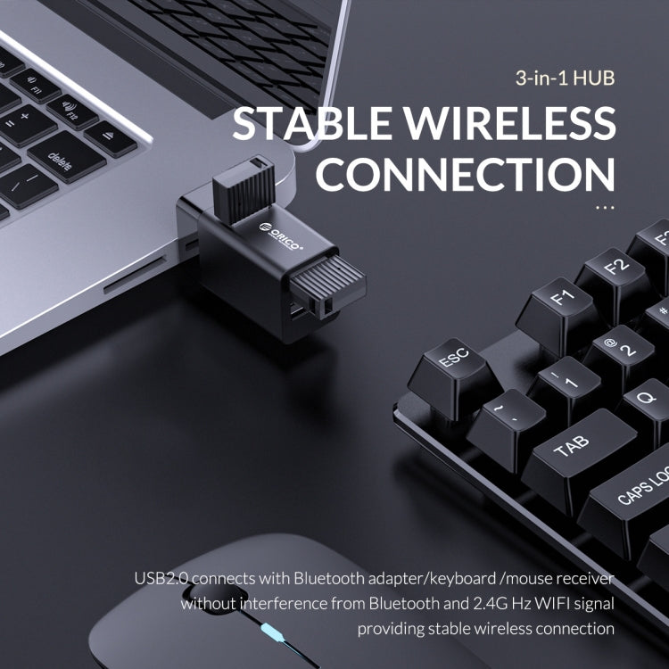Adattatore Mini HUB USB ORICO MINI-U32L 3 in 1, MINI-U32L