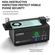 Il tester elettrico di tenuta d'aria del telefono Luowei LW-E02 supporta il test di pressione positiva/negativa, spina americana, LW-E02