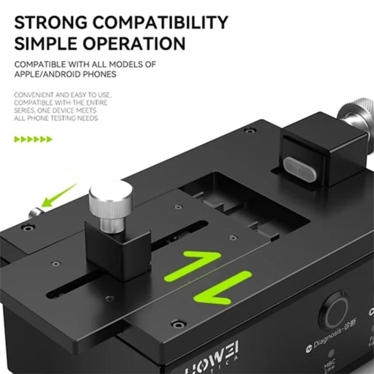 Il tester elettrico di tenuta d'aria del telefono Luowei LW-E02 supporta il test di pressione positiva/negativa, spina americana, LW-E02