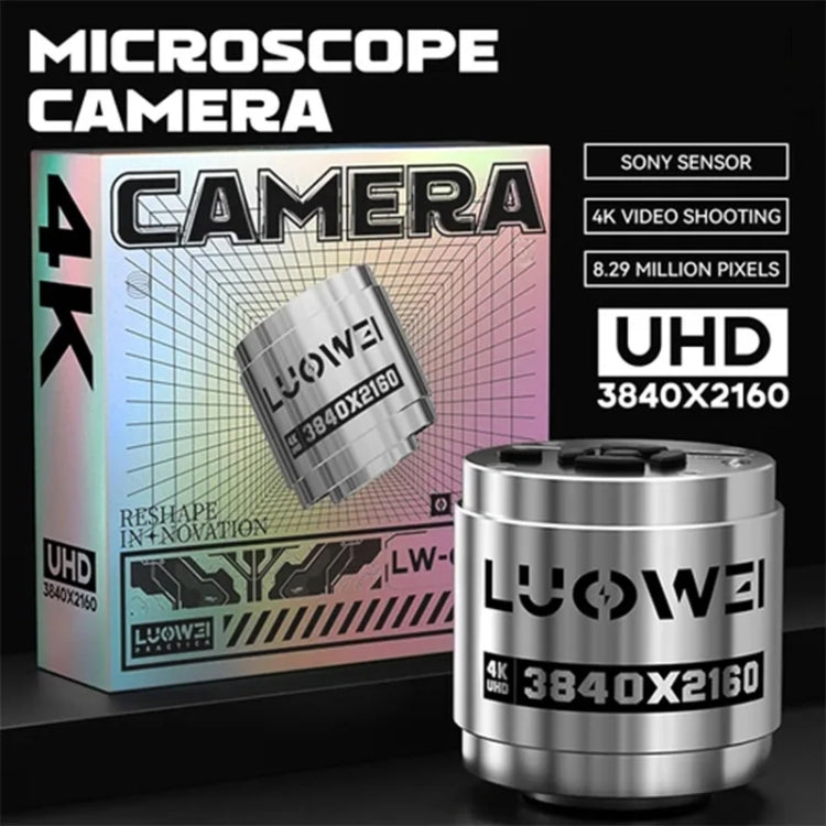 Fotocamera per microscopio Luowei LW-GK40 UHD 4K con zoom digitale 5X/archiviazione personalizzata, LW-GK40