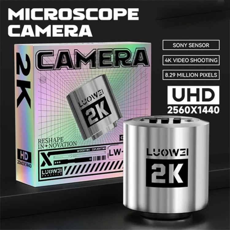 Luowei LW-GK20 UHD 1080P/2K Microscope Camera with 5X Digital Zoom and Customized Storage, LW-GK20