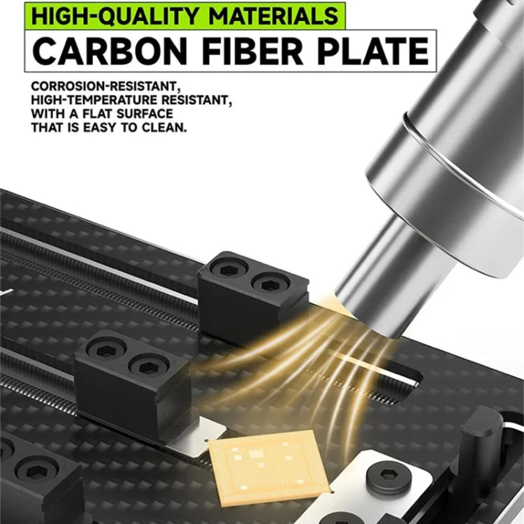 Dispositivo per scheda madre triassiale ad alta temperatura in fibra di carbonio Luowei LW-AP02, LW-AP02