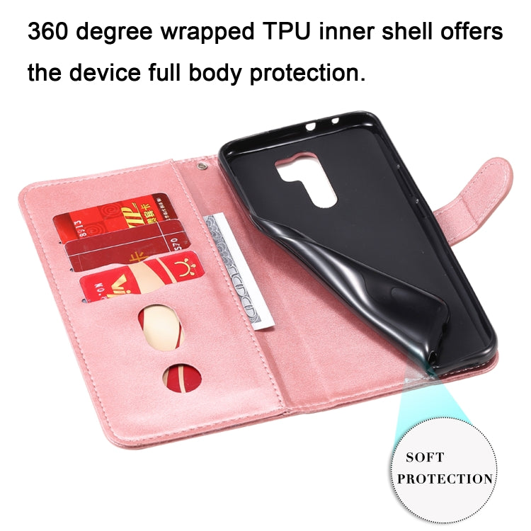 Fashion Calf Texture Zipper Custodia in pelle a vibrazione orizzontale con supporto e slot per schede e funzione portafoglio, For Xiaomi Redmi 9, For Sony Xperia 10 II, For Sony Xperia L4