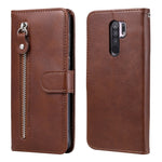 Fashion Calf Texture Zipper Custodia in pelle a vibrazione orizzontale con supporto e slot per schede e funzione portafoglio, For Xiaomi Redmi 9, For Sony Xperia 10 II, For Sony Xperia L4