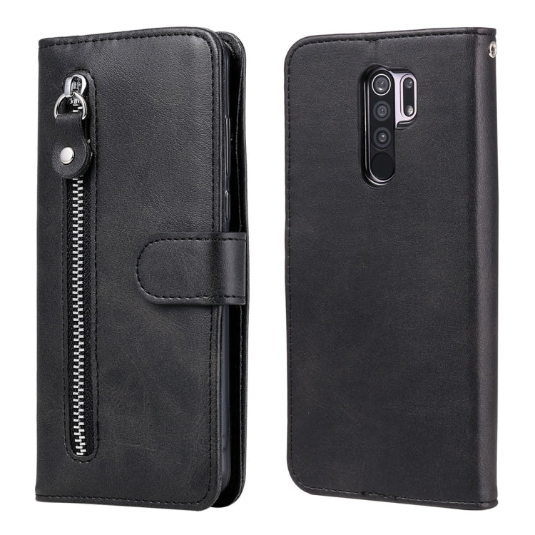 Fashion Calf Texture Zipper Custodia in pelle a vibrazione orizzontale con supporto e slot per schede e funzione portafoglio, For Xiaomi Redmi 9, For Sony Xperia 10 II, For Sony Xperia L4