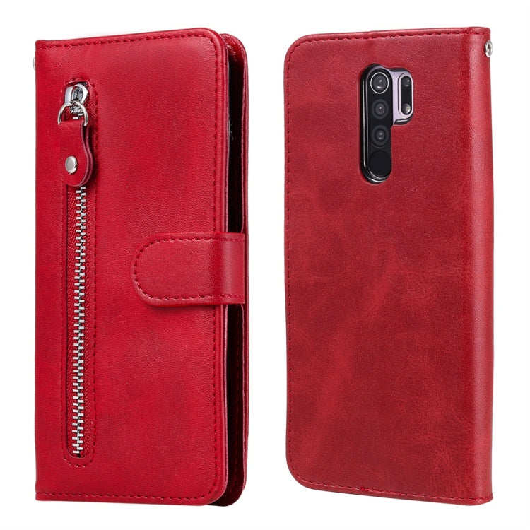 Fashion Calf Texture Zipper Custodia in pelle a vibrazione orizzontale con supporto e slot per schede e funzione portafoglio, For Xiaomi Redmi 9, For Sony Xperia 10 II, For Sony Xperia L4