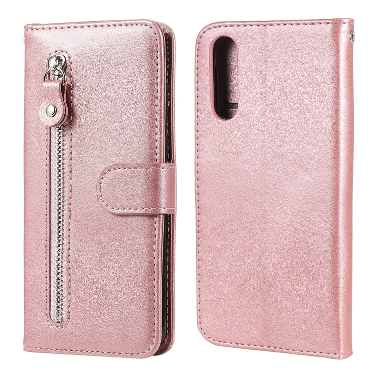 Fashion Calf Texture Zipper Custodia in pelle a vibrazione orizzontale con supporto e slot per schede e funzione portafoglio, For Xiaomi Redmi 9, For Sony Xperia 10 II, For Sony Xperia L4