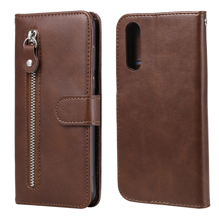 Fashion Calf Texture Zipper Custodia in pelle a vibrazione orizzontale con supporto e slot per schede e funzione portafoglio, For Xiaomi Redmi 9, For Sony Xperia 10 II, For Sony Xperia L4