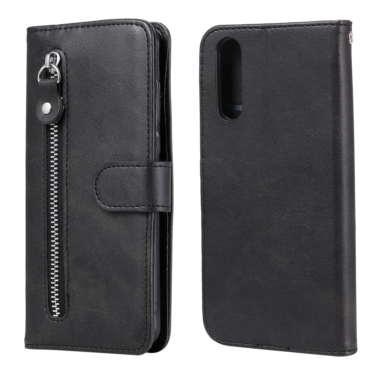 Fashion Calf Texture Zipper Custodia in pelle a vibrazione orizzontale con supporto e slot per schede e funzione portafoglio, For Xiaomi Redmi 9, For Sony Xperia 10 II, For Sony Xperia L4