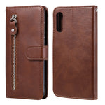 Fashion Calf Texture Zipper Custodia in pelle a vibrazione orizzontale con supporto e slot per schede e funzione portafoglio, For Xiaomi Redmi 9, For Sony Xperia 10 II, For Sony Xperia L4