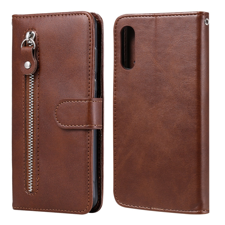 Fashion Calf Texture Zipper Custodia in pelle a vibrazione orizzontale con supporto e slot per schede e funzione portafoglio, For Xiaomi Redmi 9, For Sony Xperia 10 II, For Sony Xperia L4