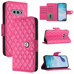 Custodia per telefono in pelle con texture rombica e cordino, For Samsung Galaxy S10 Lite, For Samsung Galaxy S10e, For Samsung Galaxy S10+, For Samsung Galaxy S10
