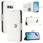 Custodia per telefono in pelle con texture rombica e cordino, For Samsung Galaxy S10 Lite, For Samsung Galaxy S10e, For Samsung Galaxy S10+, For Samsung Galaxy S10