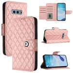 Custodia per telefono in pelle con texture rombica e cordino, For Samsung Galaxy S10 Lite, For Samsung Galaxy S10e, For Samsung Galaxy S10+, For Samsung Galaxy S10