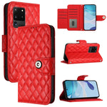 Custodia per telefono in pelle con texture rombica e cordino, For Samsung Galaxy S21 Ultra 5G, For Samsung Galaxy S20 Ultra, For Samsung Galaxy S20, For Samsung Galaxy S20+