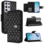 Custodia per telefono in pelle con texture rombica e cordino, For Samsung Galaxy S21 Ultra 5G, For Samsung Galaxy S20 Ultra, For Samsung Galaxy S20, For Samsung Galaxy S20+