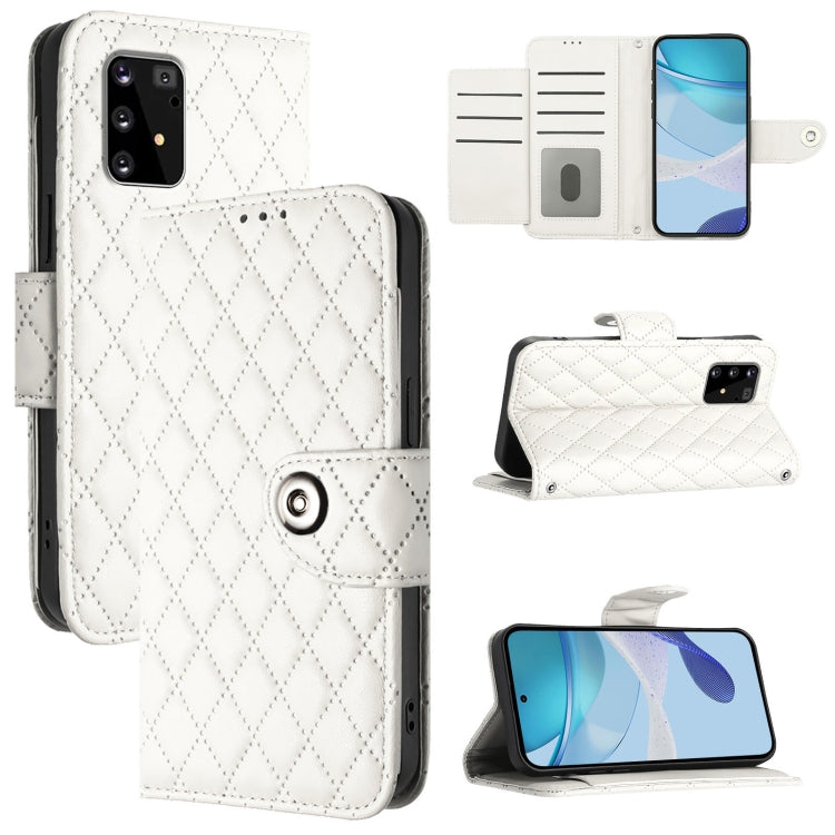 Custodia per telefono in pelle con texture rombica e cordino, For Samsung Galaxy S10 Lite, For Samsung Galaxy S10e, For Samsung Galaxy S10+, For Samsung Galaxy S10