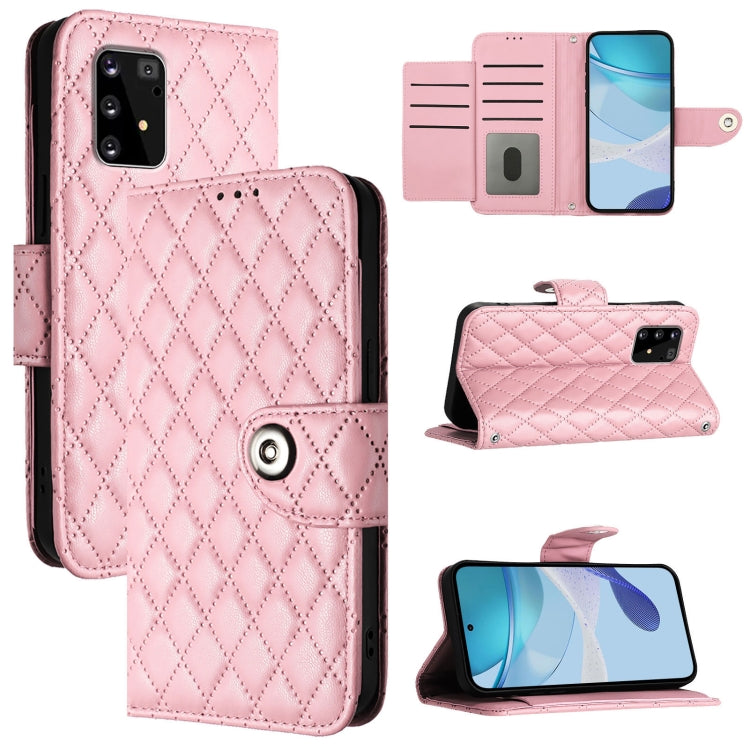 Custodia per telefono in pelle con texture rombica e cordino, For Samsung Galaxy S10 Lite, For Samsung Galaxy S10e, For Samsung Galaxy S10+, For Samsung Galaxy S10