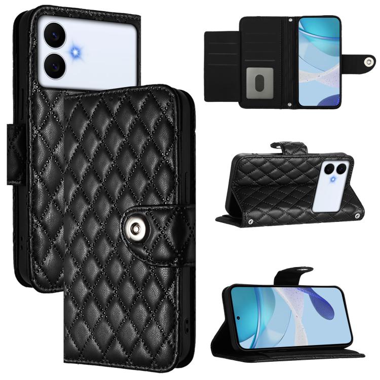 Custodia per telefono in pelle con texture rombica e cordino, For Samsung Galaxy S26+ 5G, For Samsung Galaxy S26 Edge 5G, For Samsung Galaxy S26 Ultra 5G, For Samsung Galaxy S26 5G