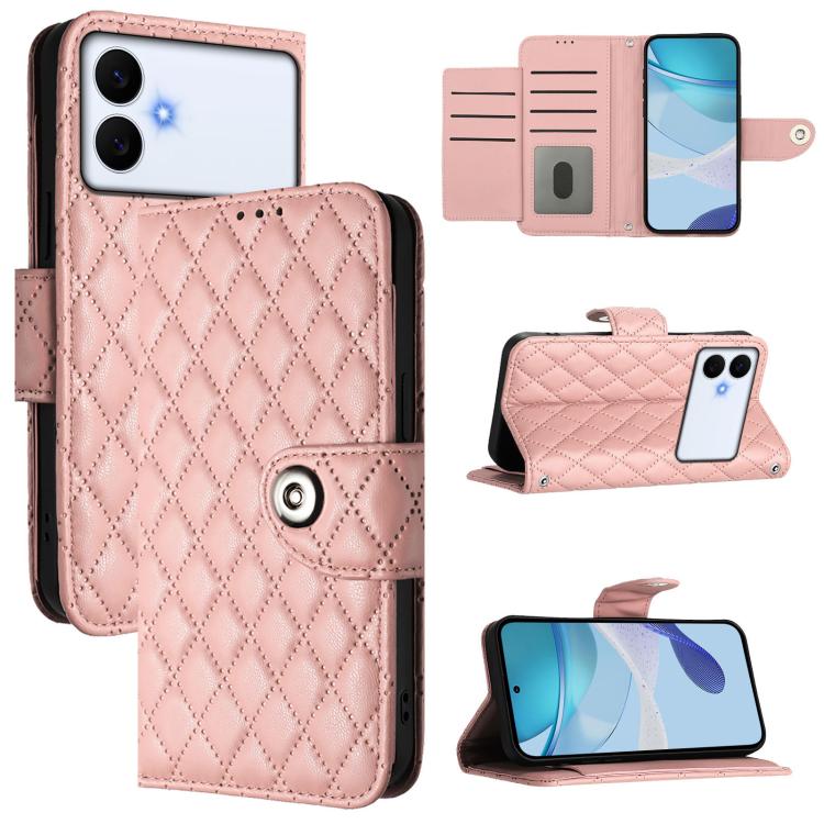 Custodia per telefono in pelle con texture rombica e cordino, For Samsung Galaxy S26+ 5G, For Samsung Galaxy S26 Edge 5G, For Samsung Galaxy S26 Ultra 5G, For Samsung Galaxy S26 5G