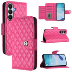 Custodia per telefono in pelle con texture rombica e cordino, For Samsung Galaxy S26+ 5G, For Samsung Galaxy S26 Edge 5G, For Samsung Galaxy S26 Ultra 5G, For Samsung Galaxy S26 5G