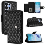 Custodia per telefono in pelle con texture rombica e cordino, For Samsung Galaxy S26+ 5G, For Samsung Galaxy S26 Edge 5G, For Samsung Galaxy S26 Ultra 5G, For Samsung Galaxy S26 5G
