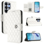 Custodia per telefono in pelle con texture rombica e cordino, For Samsung Galaxy S26+ 5G, For Samsung Galaxy S26 Edge 5G, For Samsung Galaxy S26 Ultra 5G, For Samsung Galaxy S26 5G