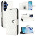 Custodia per telefono in pelle con texture rombica e cordino, For Samsung Galaxy S26+ 5G, For Samsung Galaxy S26 Edge 5G, For Samsung Galaxy S26 Ultra 5G, For Samsung Galaxy S26 5G