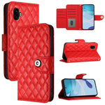 Custodia per telefono in pelle con texture rombica e cordino, For Samsung Galaxy XCover7 Pro, For Samsung Galaxy Xcover7, For Samsung Galaxy Xcover6 Pro, For Samsung Galaxy Xcover 5