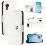 Custodia per telefono in pelle con texture rombica e cordino, For Samsung Galaxy XCover7 Pro, For Samsung Galaxy Xcover7, For Samsung Galaxy Xcover6 Pro, For Samsung Galaxy Xcover 5