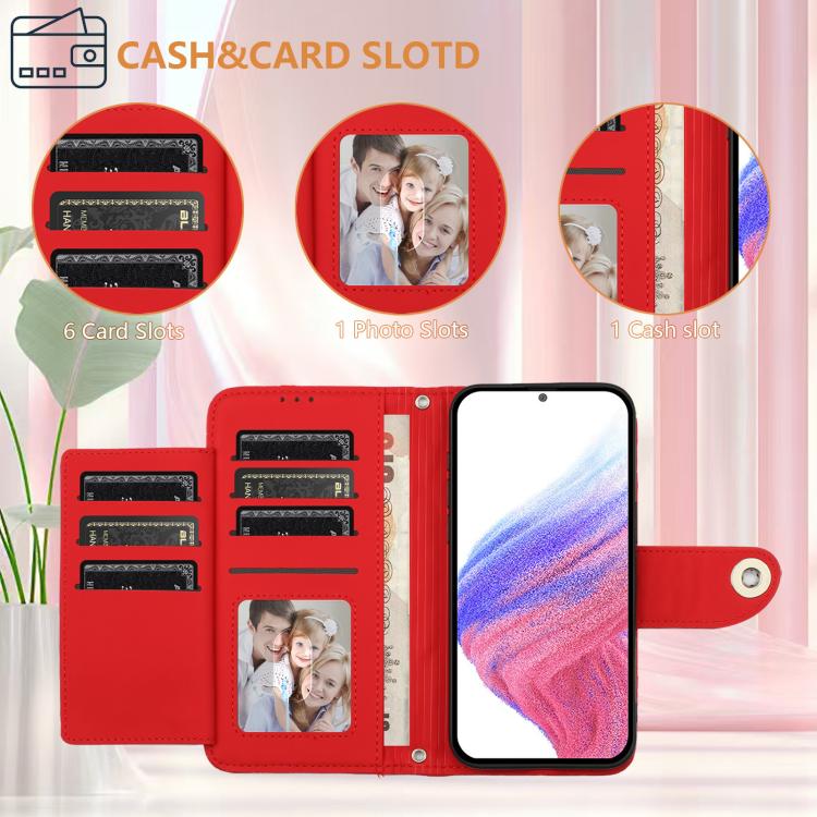 Custodia per telefono in pelle con texture rombica e cordino, For Samsung Galaxy XCover7 Pro, For Samsung Galaxy Xcover7, For Samsung Galaxy Xcover6 Pro, For Samsung Galaxy Xcover 5